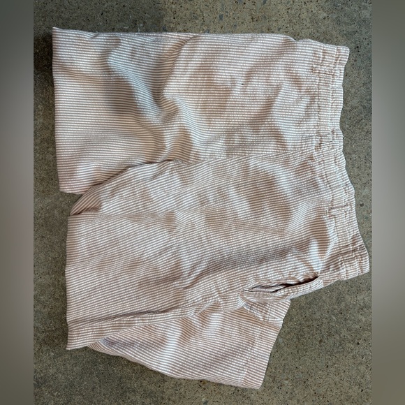 Linen Two-Piece Blazer & Pant Set | Neutral Stripe | Lightweight Summer Suit - Picture 7 of 9